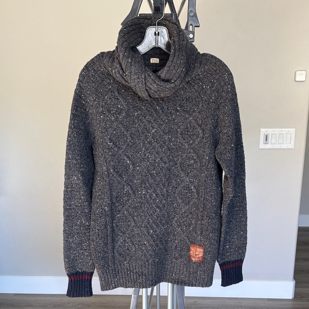 Scotch & Soda Textured Gray Sweater